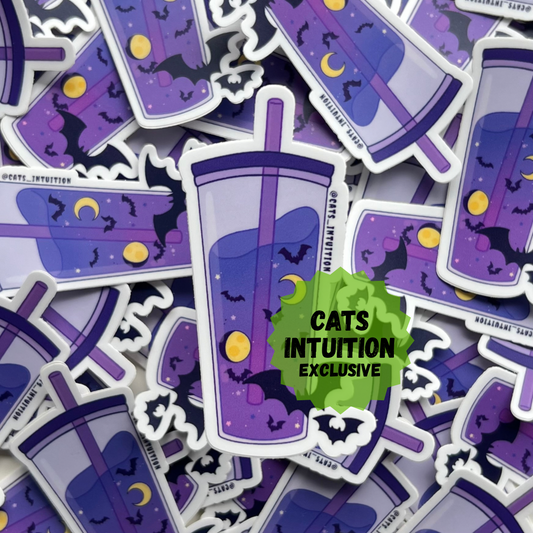 Spooky Purple Drink - Sticker