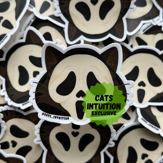 Horror Kitties - Ghostface (Sticker)