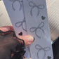 Black Coquette Bows - Laminated Bookmark